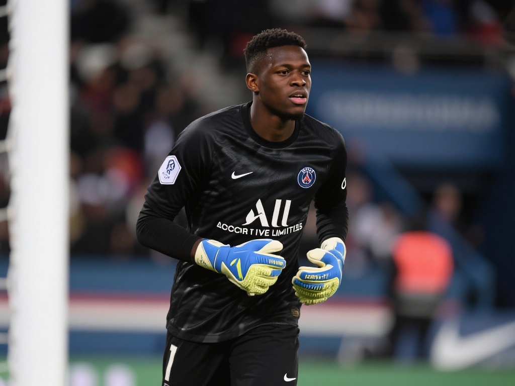 例如，在奥纳纳初入职业联赛的前几场比赛中